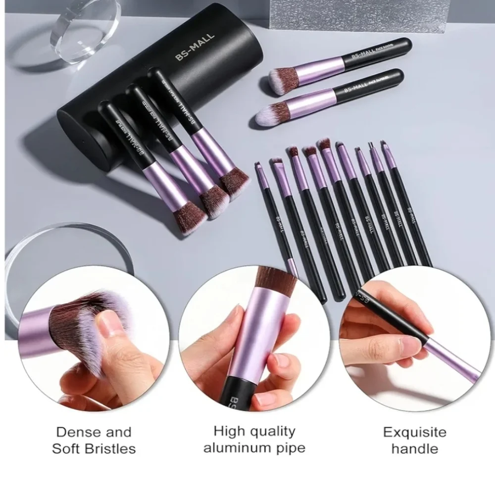 BS-MALL 14 pc makeup brush Professional gift set NEW - Picture 2 of 4